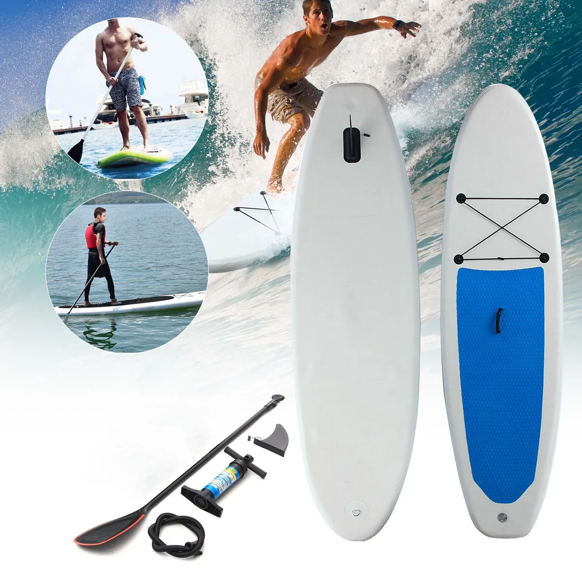 

305*76*15cm inflatable surfboard FUSION 2021 stand up paddle surfing board AQUA MARINA water sport sup board ISUP Board