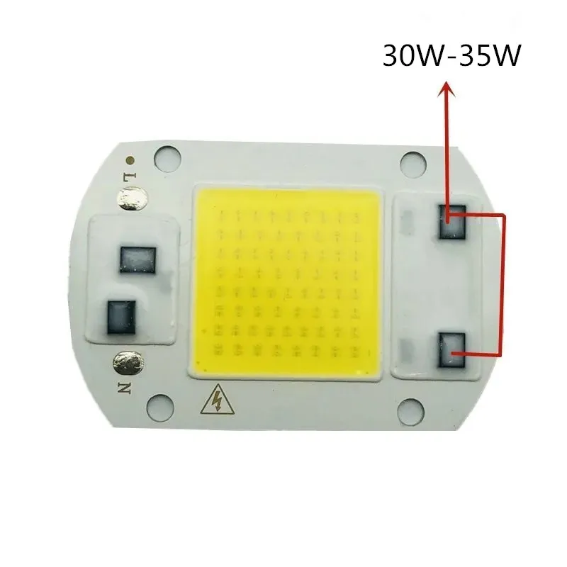 20PCS LED COB 10W 20W 30W 50W Chips Beads Light Lamps AC 220V 110V IP65 Blub Smart IC No Need Driver DIY Flood Light Spotlinght