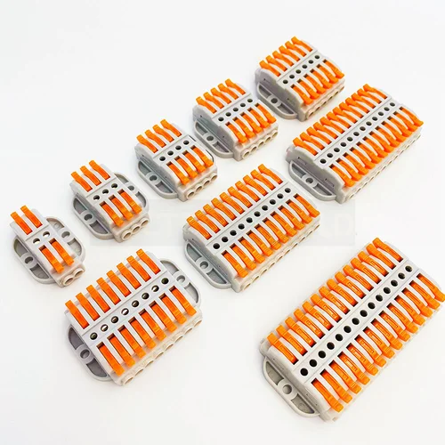 Conectores de cables SPL-22-2 Bloque de terminales Conector rápido push-in Conector de cableado de acoplamiento Enchufe eléctrico en conector de cable rápido