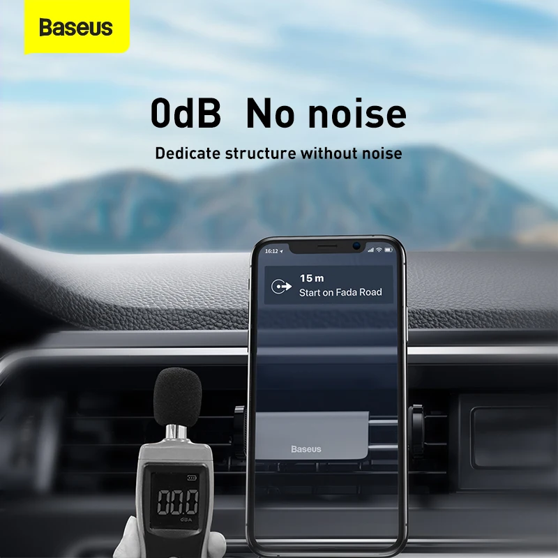 Baseus Car Phone Holder Air Outlet Car Mount For 4.7-6.5 inch Mobile Phones Car Holder Car Air Vent Clip Mount Car Stand Bracket