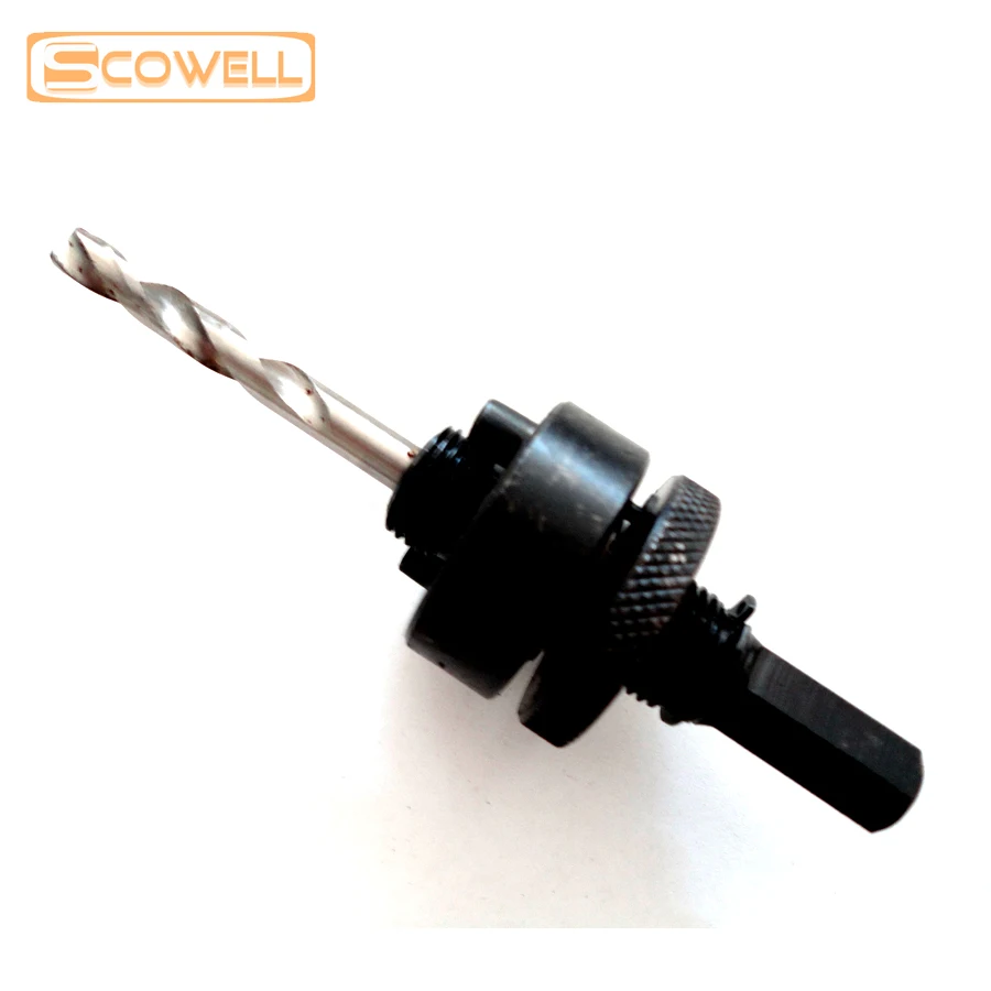 1 Pack Hex Shank Holesaw Arbor A2  A1 With 6.35mm Polit Drill Bit Replaced Hole Saw Chuck Adapter For Crown Saw A4 Connector