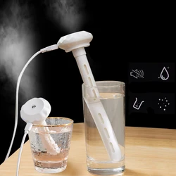 USB Portable Air Humidifier Bottle Cup Cap Aroma Diffuser Essential Oil Water Diffuser Cool Mist Maker Stick Mute Night LED