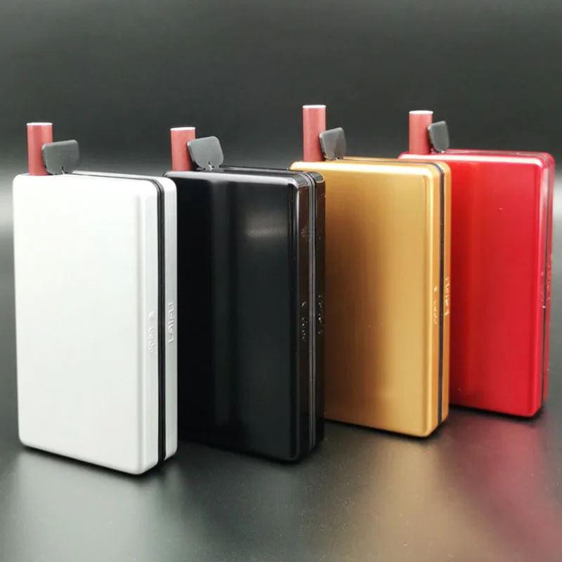 (10 cigarettes) Fashion Metal Cigarette Case Automatic Bomb Cigarettes Box Tobacco Cigarette accessories