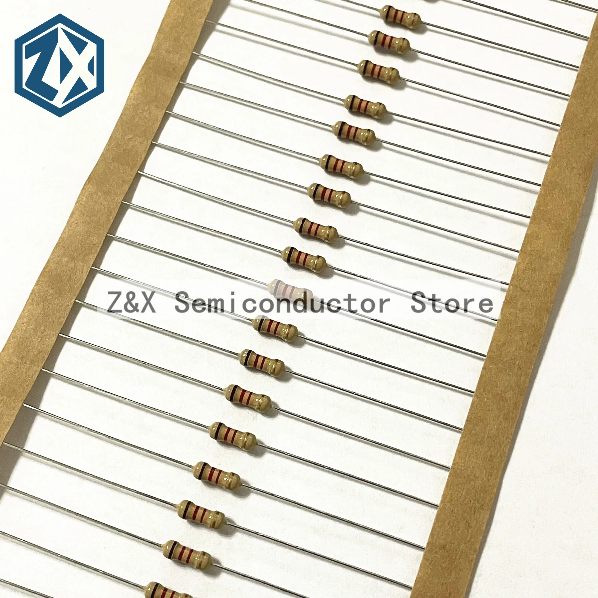 100PCS 1/4W Carbon Film Resistors 5% 1R-10M 10R 47R 100R 220R 1K 10K 4K7 100K 560K 1M 3M3 ohm Color Ring Resistance