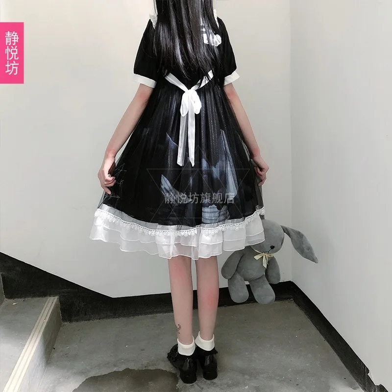 Lolita Goth Dress Japanese Style Soft Girl Gothic Style Women's Lolita Dress Student Lolita Dress gothic lolita dress