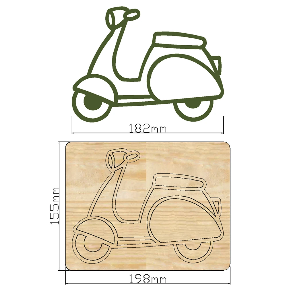 New Motorcycle Electric car Cutting Dies  Wooden Dies Suitable for Common Die Cutting Machines on the Market