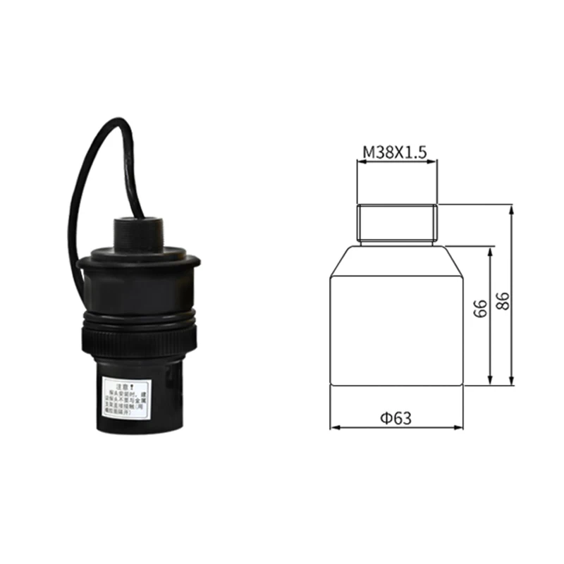 Enhanced Seperately-Type Ultrasonic Water Level Gauge Meter 4-20mA RS485 Fuel Liquid Sensor River Non-Contact Transmitter