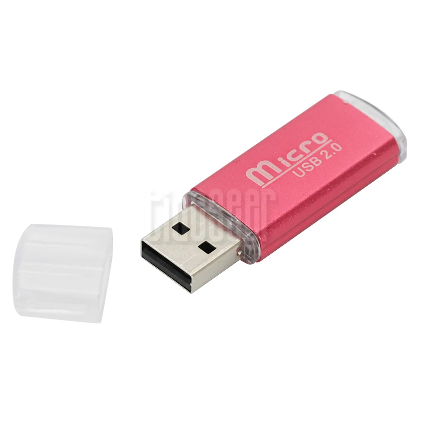 2000pcs Mini USB 2.0 Memory Card Reader High Speed Micro SD TF Adapter Plug and Plug Colorful Choose From For PC Laptop Tablet