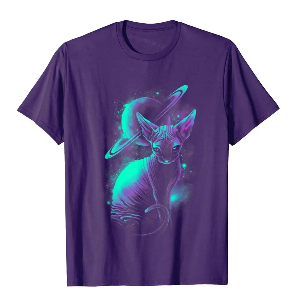 Cat In Space Shirt Cute Cat T-Shirt Hairless Cat T-Shirt Printing Tees Cotton Mens Top T-Shirts Group Brand New