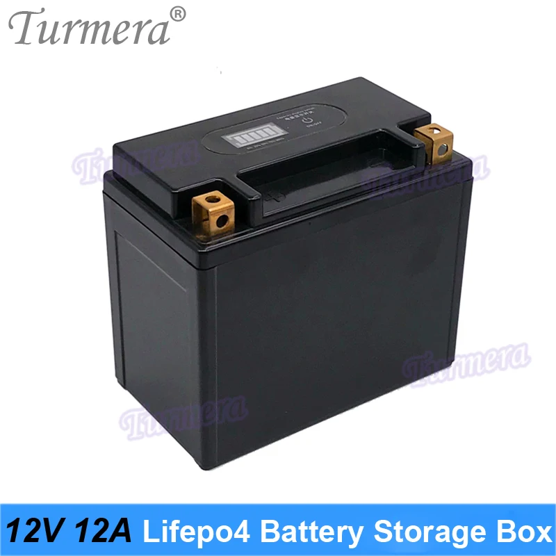 Turmera 12V 12Ah pojemnik na baterie 4S 12.8V 20A BMS 2X4 uchwyt nikiel dla 8 sztuk 32700 Lifepo4 system ups skorzystaj z