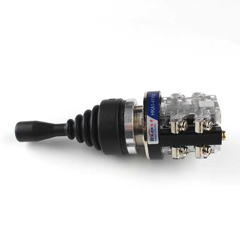 Spring Return Joystick Switch for Crane and Forklift, Momentary Latching, 4Position, HKA1-41Z04, Crosss Joystick Switches
