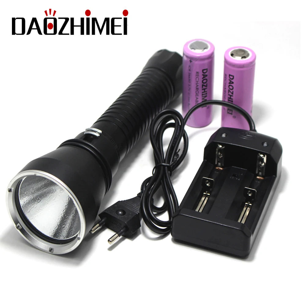 4000 Lumens LED Scuba Diving flashlight IP68 Underwater 100M Waterproof Searching Scuba Lights flash light dive lanterna Lamp