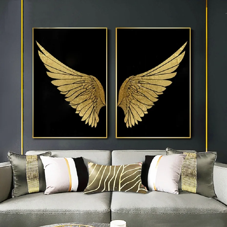 

Modern Abstract Dream Wing Wall Art Canvas Painting Picture Gallery Posters and Prints for Living Room Interior Home Decor