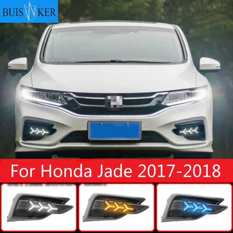 

Turn Signal Relay Waterproof Car DRL LED Daytime Running Light For Honda Jade 2017-2018