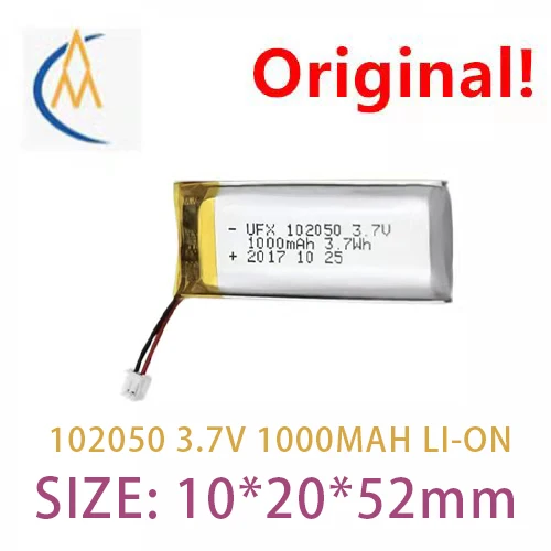 

buy more will cheap Ufx102050 3.7V 1000mah battery K song artifact KC certified battery with protective board audio toy test