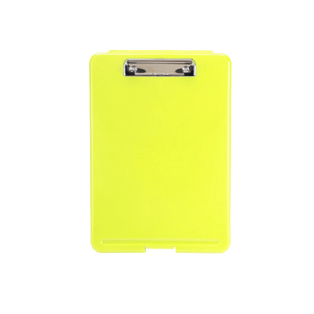 

Portable Slimcase Box Waterproof Lightweight Plastic Stationery Document Case Writing Pad Filing Storage A4 Clipboard Box