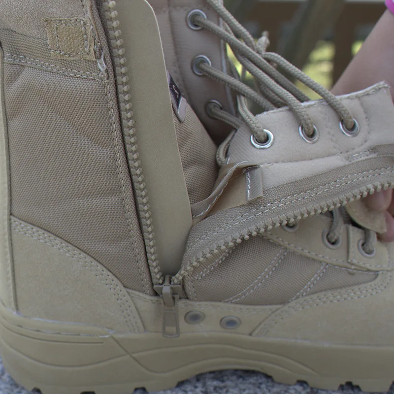 Men desert military tactical boots male Outdoor waterproof hiking shoes sneakers for women non-slip wear sports Combat boots