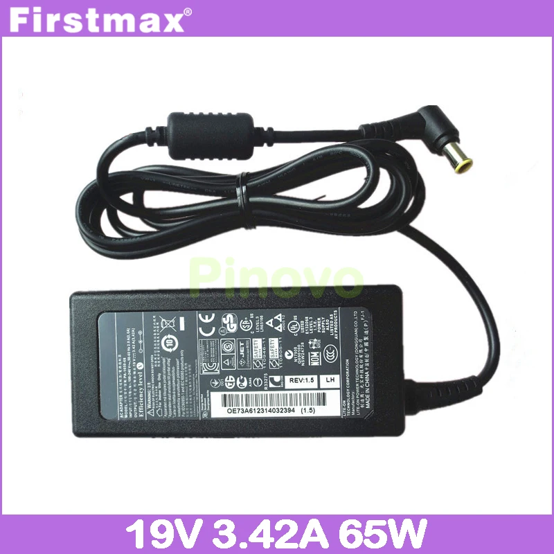 AC Adapter 19V 3.42A laptop charger for LG R380 RB380 A305 A310 T380 A380 S210 SB210 SB210-K Power Supply