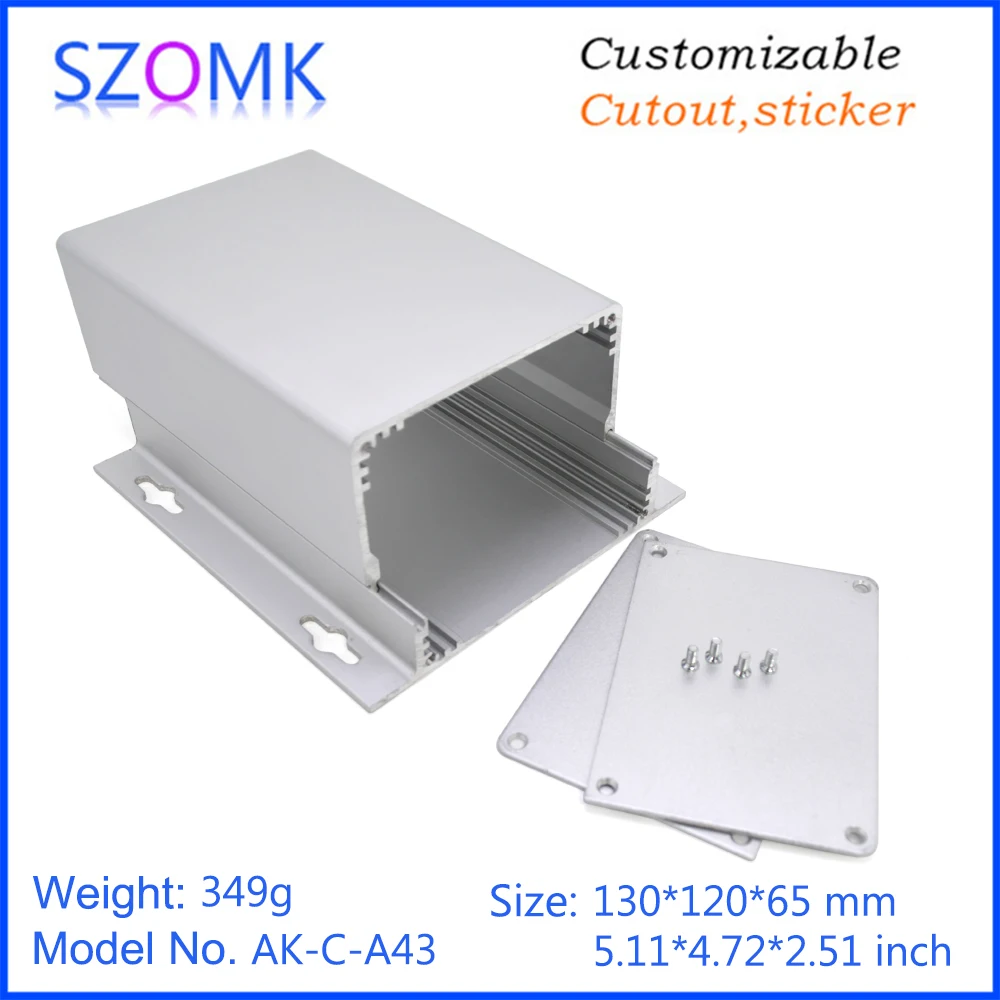 

10Pcs 65*120*130mm customizable aluminum enclosure device box junction housing case aluminum extruded enclosure control box