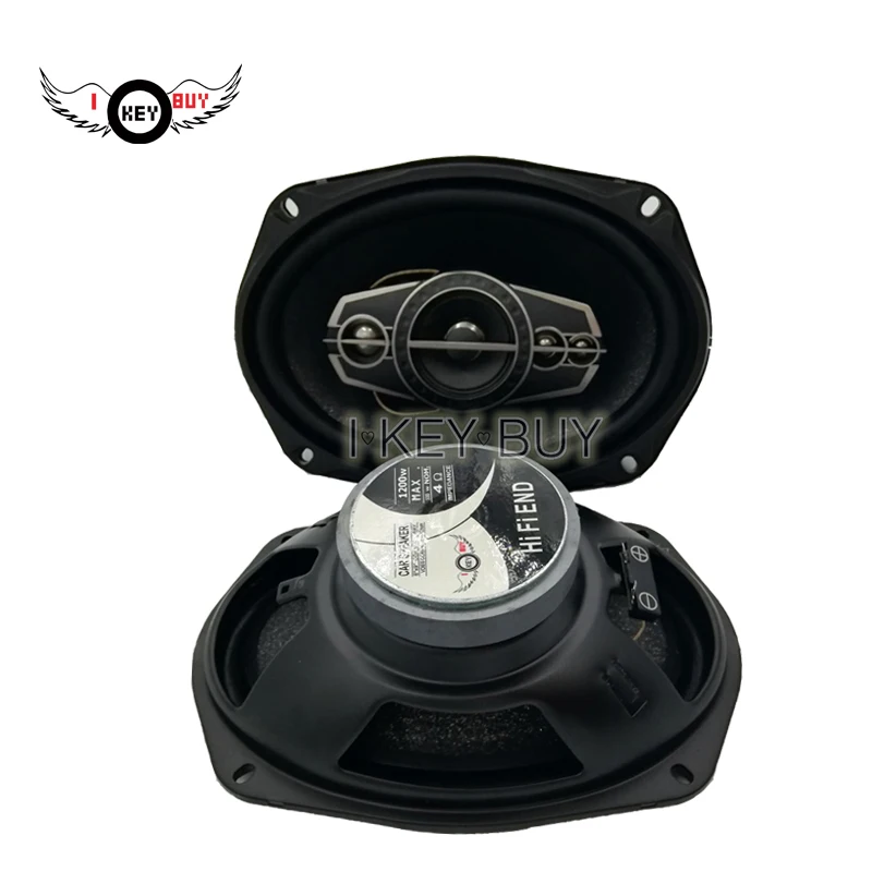 

2pcs/Lot 6x9 Coaxial Car Speaker 4 Way with Bass & Tweeter Audio Automotive HiFi Japan Rubber Edge Paper Cone Speakers