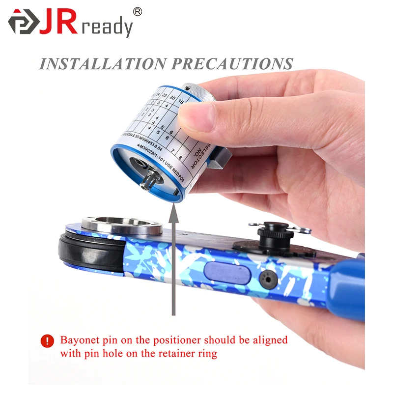 JRready Crimping Tool Kit for Solid Contacts 12 16 20 With Positioner for Electrical Connector and Wiring Systems Repair JST2524