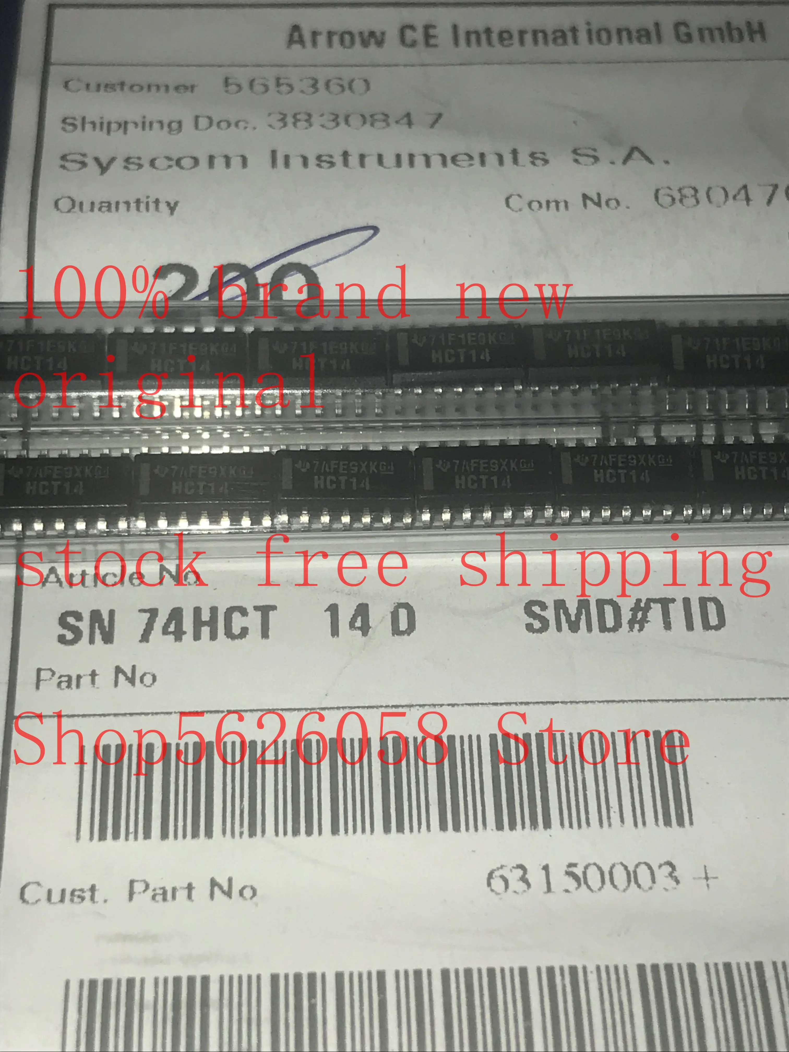 10PCS/LOT SN74HCT14D SOP 100% new original STOCK