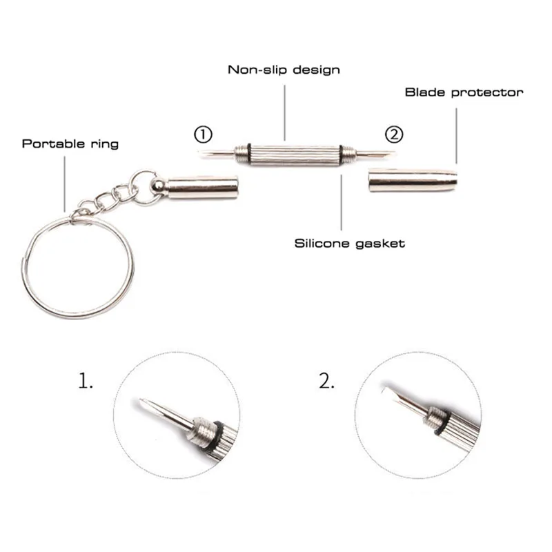 COSÌ & EI Occhiali Strumenti di Riparazione Multi-funzione Tre-uso Occhiali Cacciavite Occhiali di Protezione Strumento di Riparazione Portatile Da Viaggio attrezzature