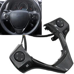 Advanced Carbon Fiber Steering Wheel Buttons 84250-02560 Steering Wheel Switch with Cable Wire For Toyota Corolla 2014/2015 RAV4