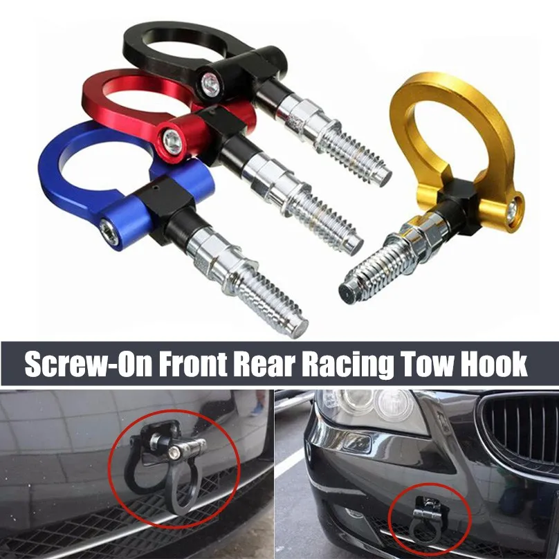 For MINI Cooper R50/R52/R53/R55/R56 02-09 Screw-On Front or Rear Racing Tow Hook KIT Hot