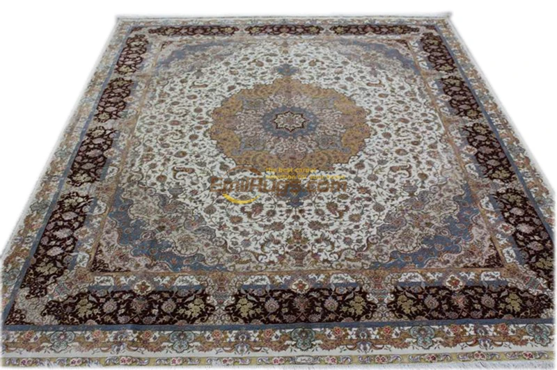 hand knotted wool rugs carpets for living room  European - style living room carpet luxury - grade European - style carpet  