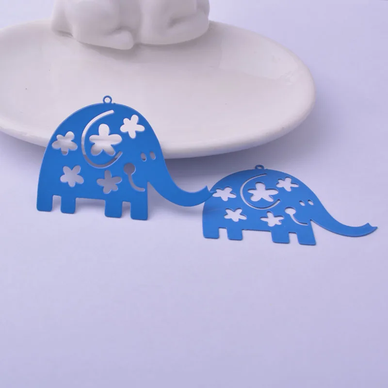 30 Stück AB5709 35*48mm Bunte Tier-Elefanten-Anhänger Niedliche Elefanten-Anhänger – Detail 11