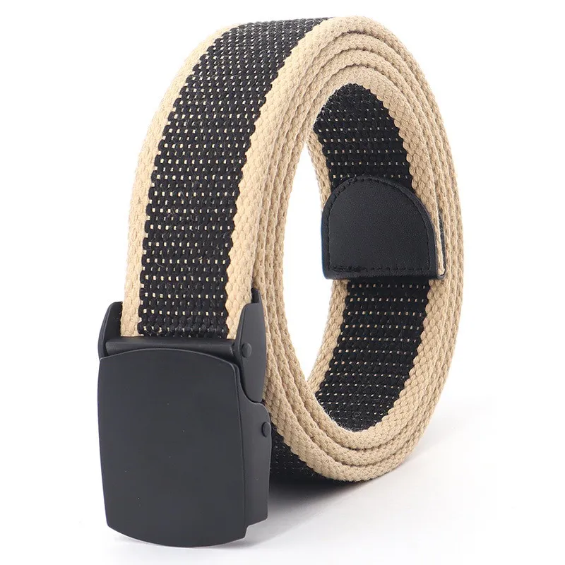 Concise Mens Tactical Belt Outdoor Military Training Waist Strap Breathable Canvas Metel Buckle Army Fans Climbing Sport Cinto