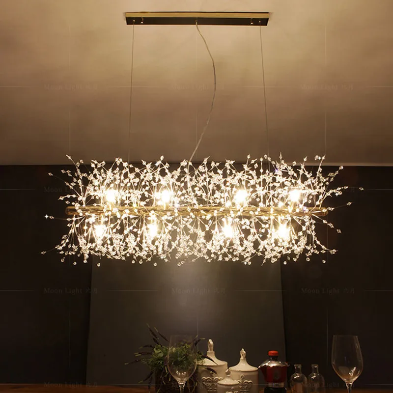 ARHAUS Modern snowflake chandelier LED G9 linear chandelier For Dining Room Restaurant Shops branch chandelier