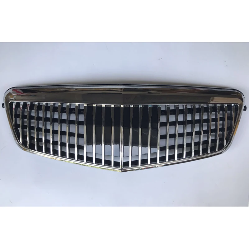 Car styling Middle grille For Mercedes-Benz E-Class W212 2009-2013 Modified to Maybach Silver Black front bumper Center Grille