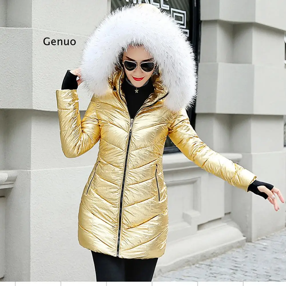 Big Fur Winter Coat Female Jacket New Hooded Parka Warm Winter Jacket Women Wadded Ladies  5XL Women's down jacket