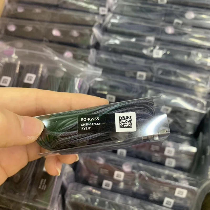 10 pz/lotto s8 auricolare EO-IG955 in-ear 3.5mm per xiaomi Samsung S8 auricolari con microfono nero