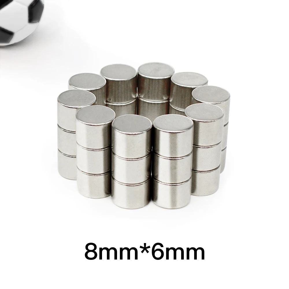 8x6mm Small Circular Magnets For Home Refrigerators, Offices DIY 8*6