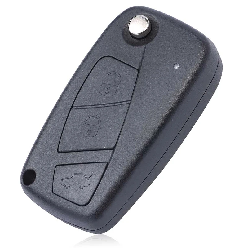 KEYECU 3 Buttons 433MHz Megamos ID48 Chip Flip Remote For Fiat Bravo Liena Stilo Jumper Punto Ducato Ypsilon Iveco Daily Key Fob