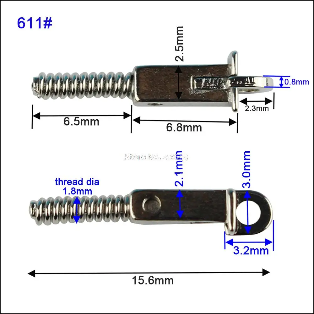 100pcs Eyeglasses Spring Insert Glasses Repairing Flex Temples Optical Frame Broken Replacement Part 611#