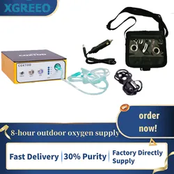 XGREEO Mini Oxygen Concentrator 8 Hours Battery Use Oxygen Generator 24 Hours Continuous Operation Oxygen Making Machine