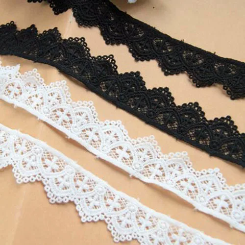 1yard Width:3.5cm Vintage Cross Design Embroidery Lace Water Soluble Cotton Handmade DIY Clothing Accessories (SS-814）