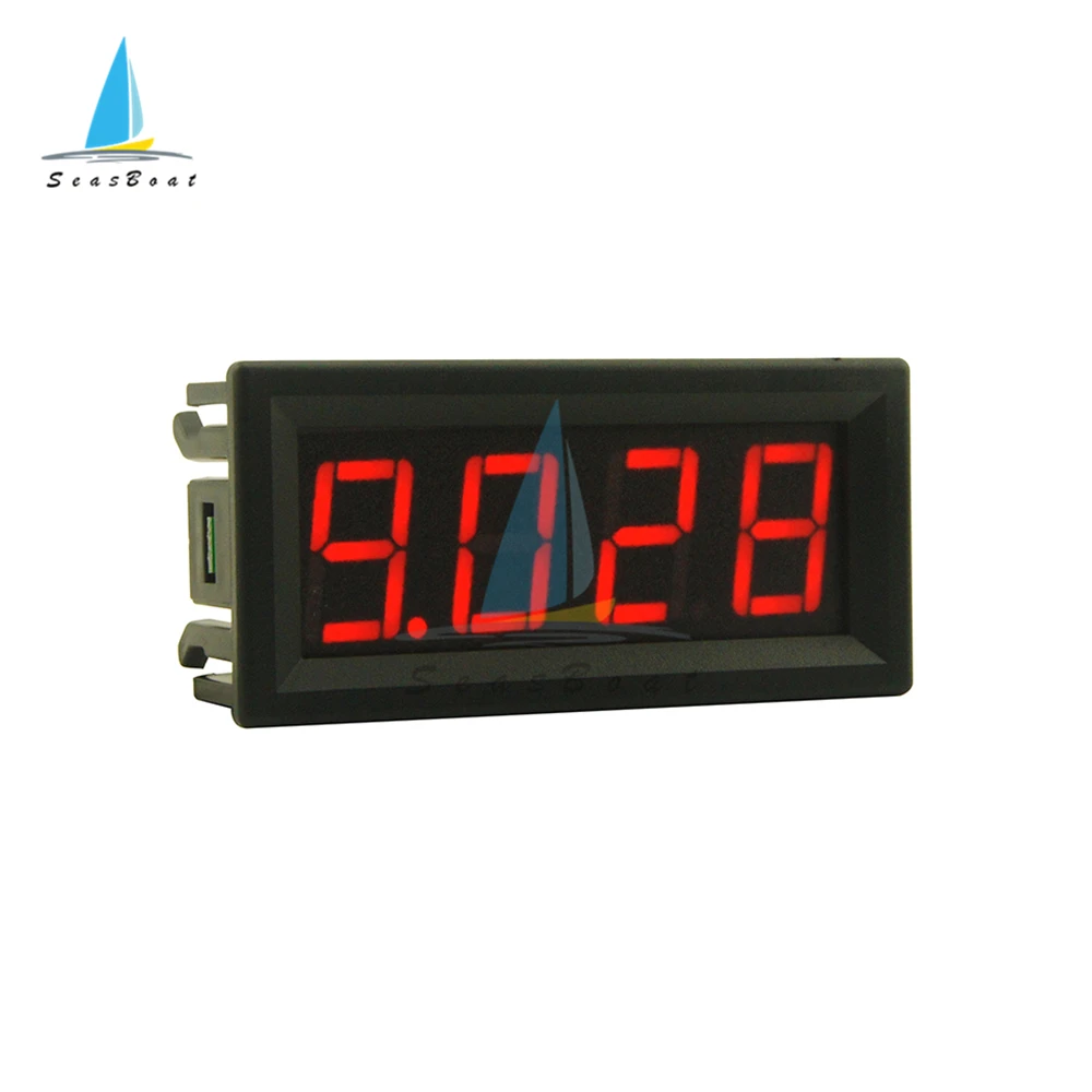 0-10A 4-digits bit Ammeter Current Panel Meter Gauge 0.56 inch Red Green Blue LED Display