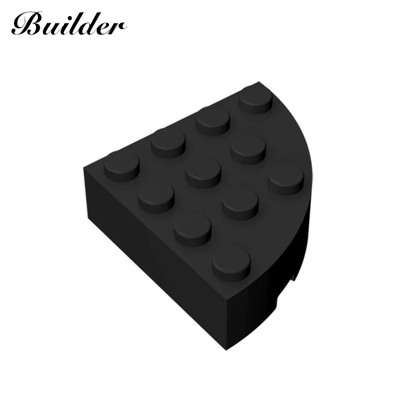 Building Blocks 2577 Brick Round 4x4 1/4 Sector Brick DIY Parts 10PCS Compatible All Brands Assembles Education Toy for Children