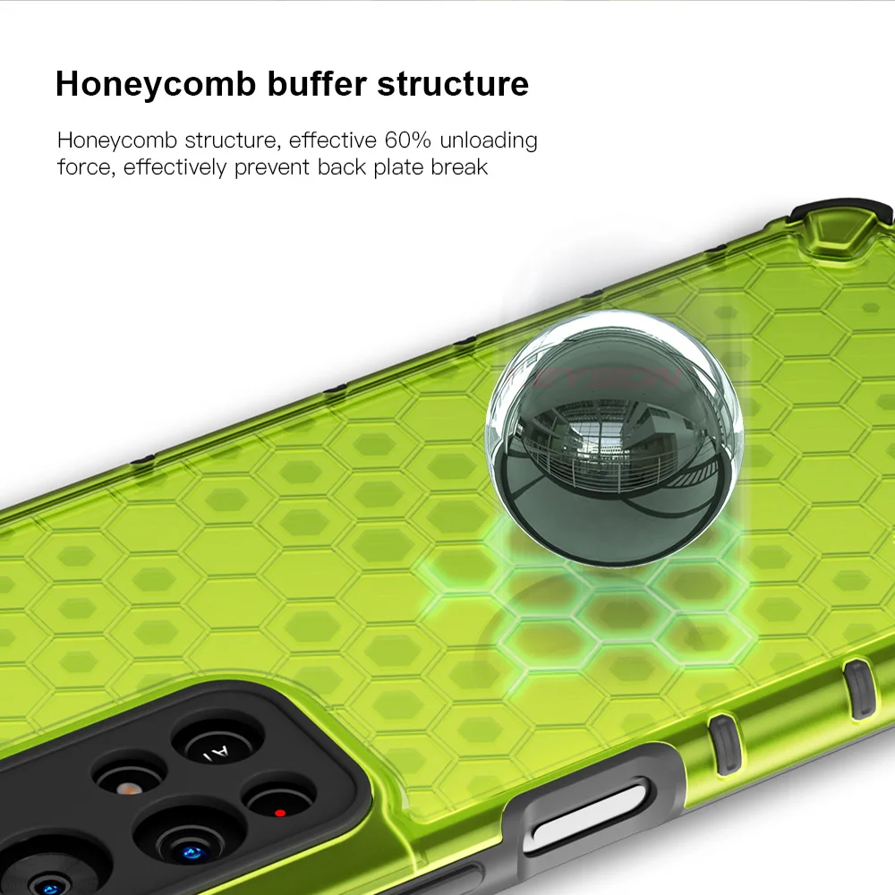 KEYSIONเกราะกันกระแทกสําหรับRedmiหมายเหตุ 11 5G 11 Pro + Plus 11T 5G Honeycombโทรศัพท์กลับปกคลุมสําหรับXiaomi POCO M4 Pro 5G