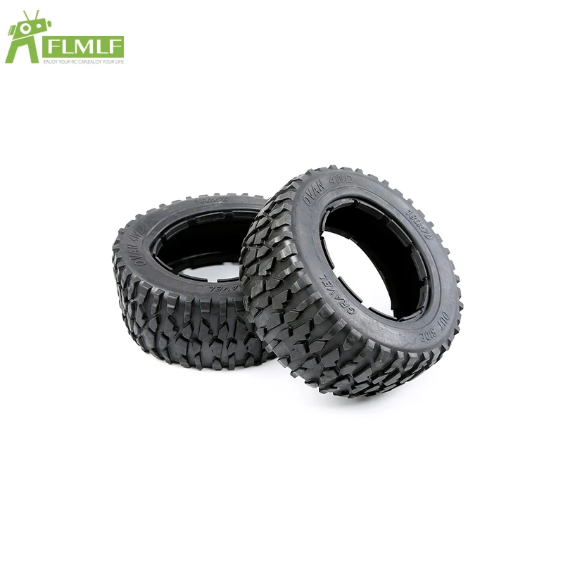 Rubber Off-road & Gravel Wheel Tire Skin Kit Fit for 1/5 Losi 5ive T Rofun Rovan LT KingmotorX2 Toys Parts