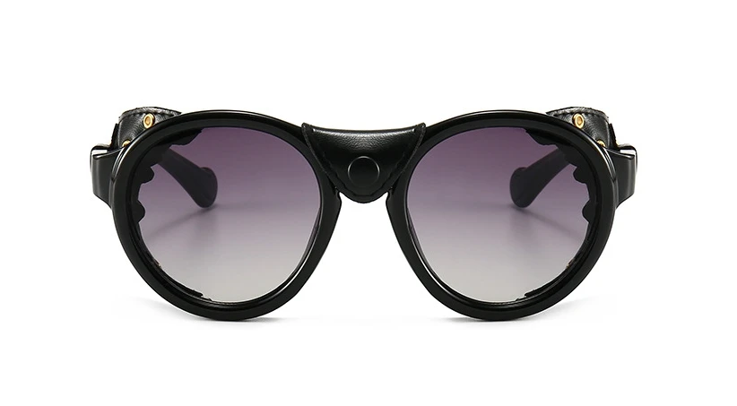 46311 Steam Punk Oval Winddicht Goggle Sonnenbrille Vintage Herren Damen Shades UV400 Vintage Brille – Detail 5