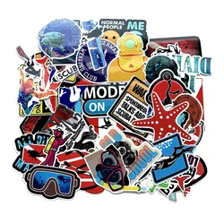 Autocollant Graffiti de personnalité créative de plongée, autocollant de scrapbooking, étui de téléphone portable, valise, scooter, vente en gros, 10 pièces, 30 pièces, 50 pièces