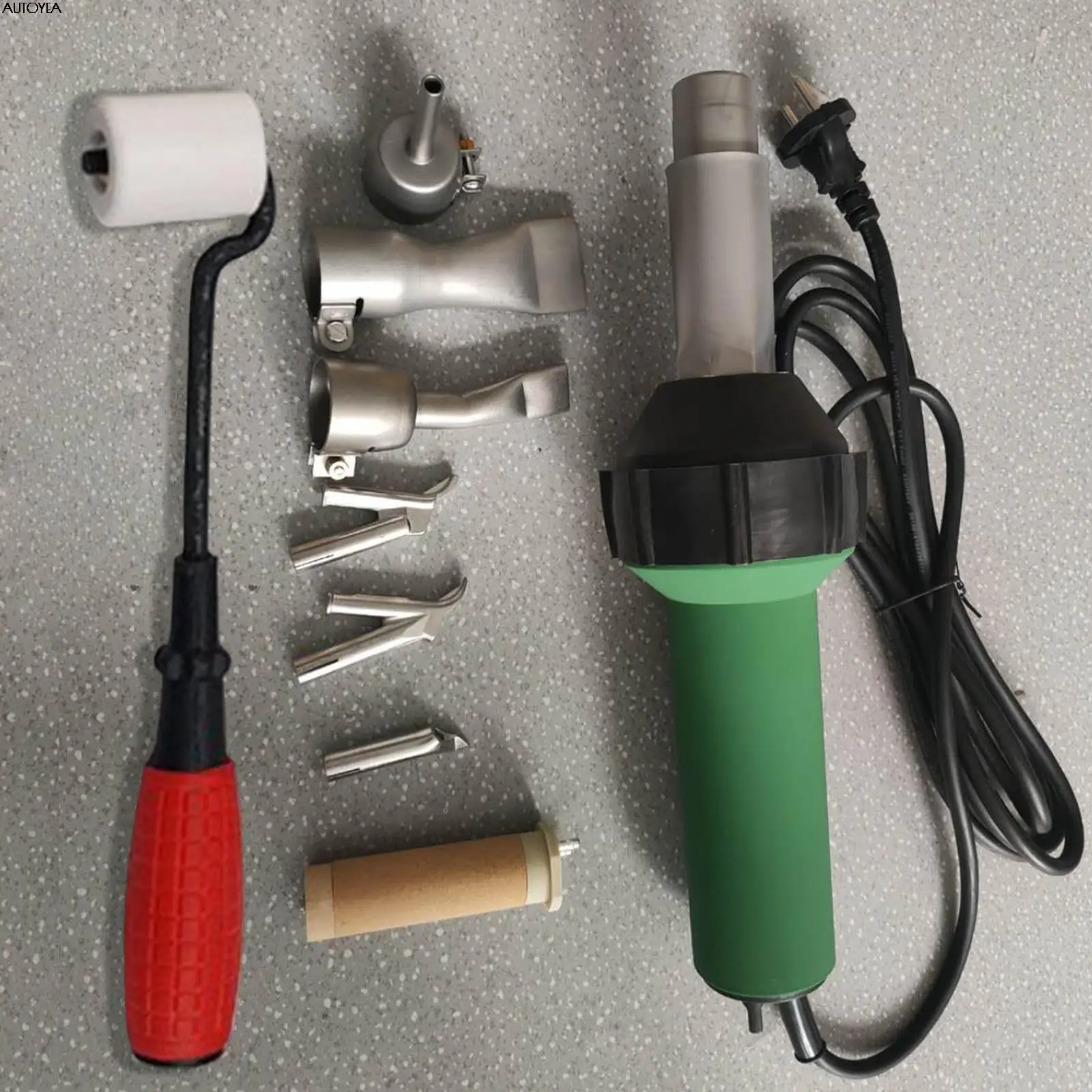 1600W Heat Gun Set Hot Air Gun Heat Torch Plastic Welder Welding Machine With Nozzle Repair Tools