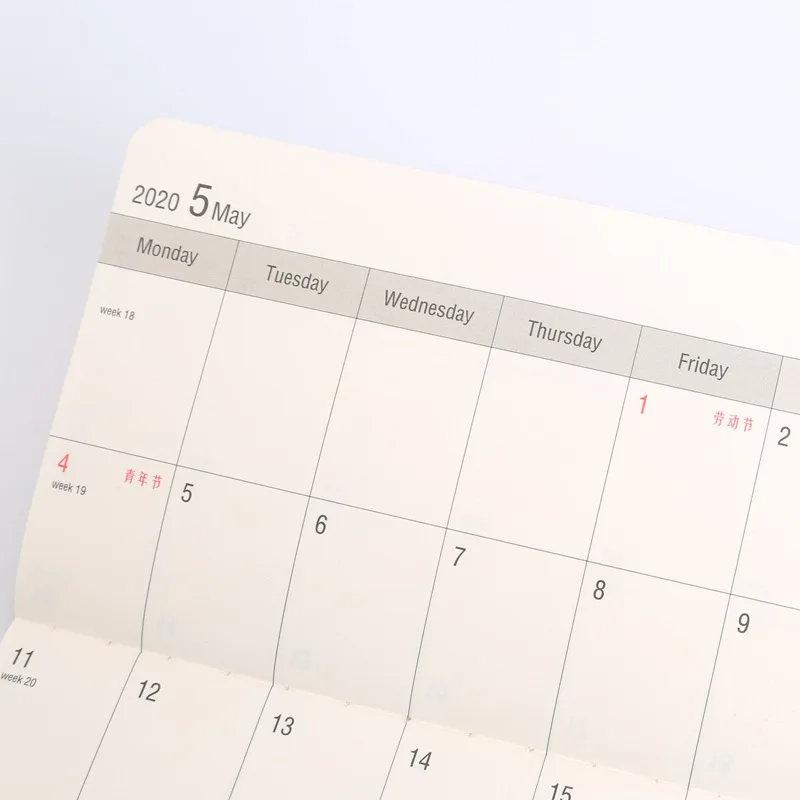 Agenda 2020 Weekly Planner Monthly Notebook Diary  Defter Min Note Book Notepad Accessories Organizer Small Grid School