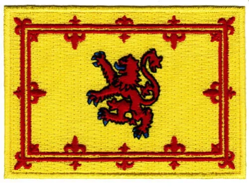 

Hot! SCOTLAND FLAG iron-on PATCH SCOTTISH ROYAL STANDARD LION RAMPANT applique NEW (≈ 7.6-5.5 cm)